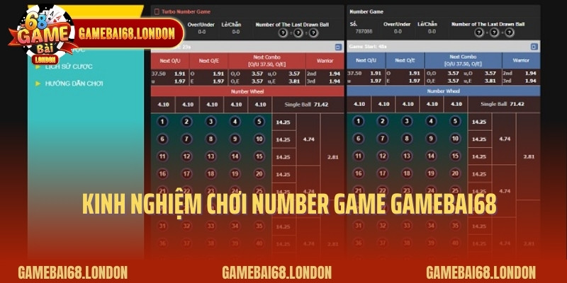 Kinh nghiệm chơi Number game gamebai68